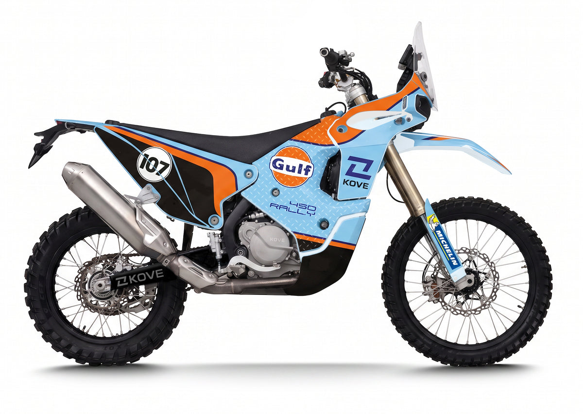 GULF ADDITION V1 - KOVE 450 RALLY| MOTORCYCLE GRAPHIC KIT