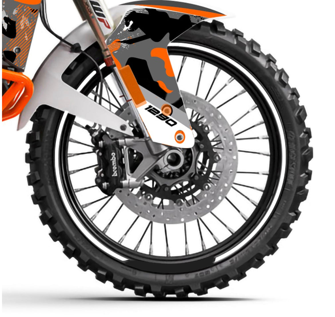 White - Wheel Graphics Kit