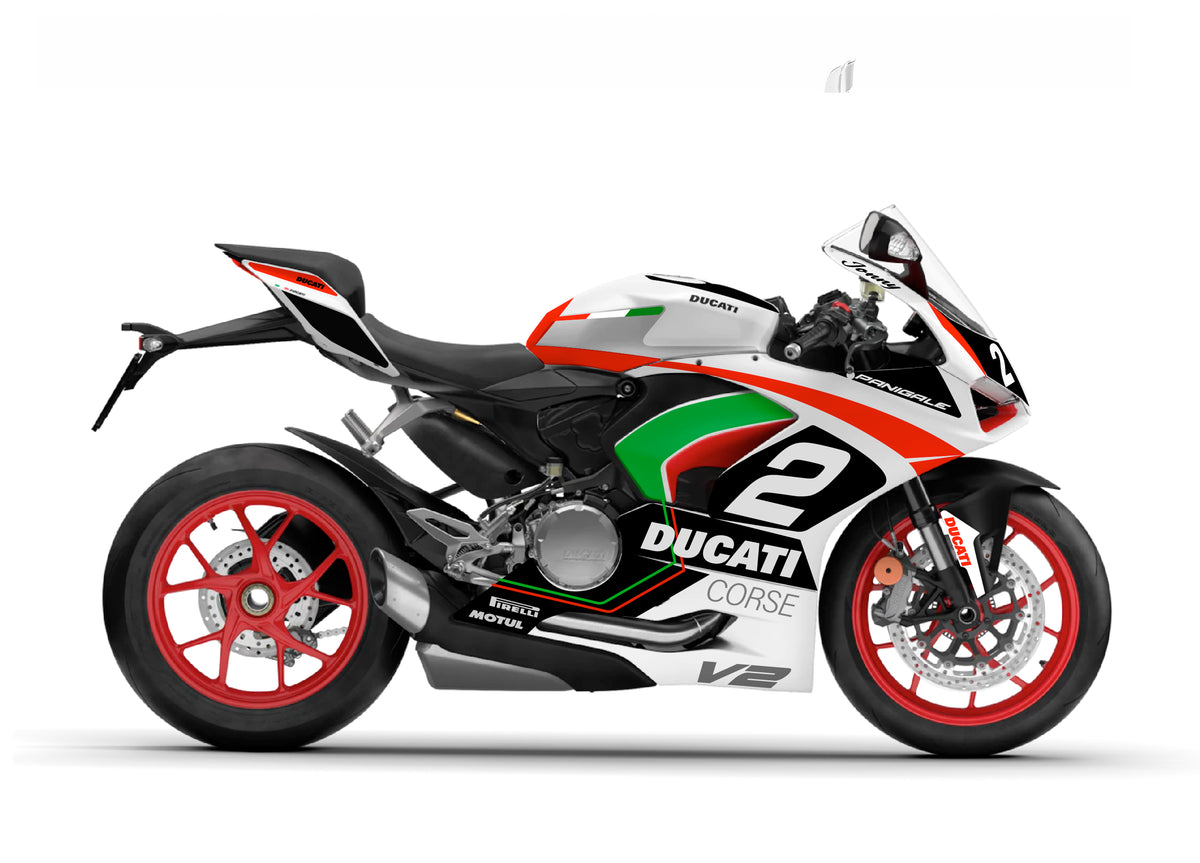 Ducati Panigale V2 - Shot V3 - White Bike