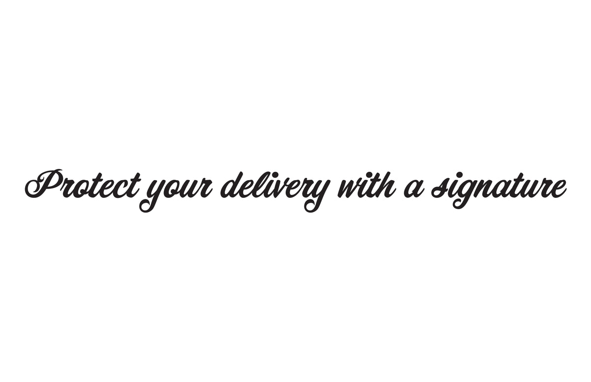 Shipping Signature